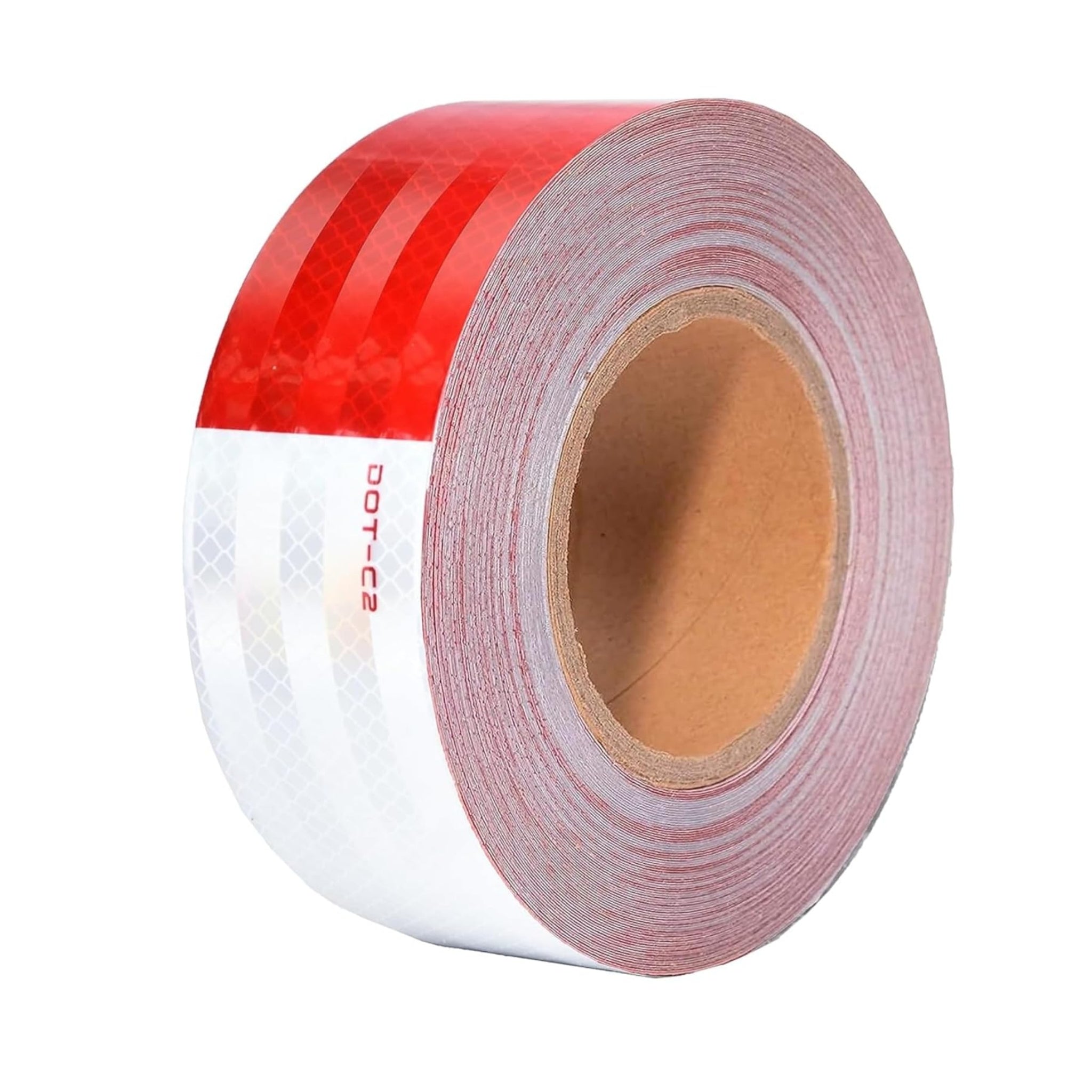 REFLECTIVE SAFTEY TAPE 1.5" - 150FT - RED/WHITE