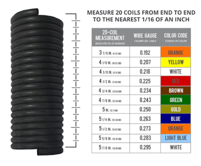 TORSION SPRING 283 x 2 x 40 - LH